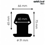 ADDICTED TOYS - PLUG ANAL EXTREMO OCO TAMANHO S 7,5 CM